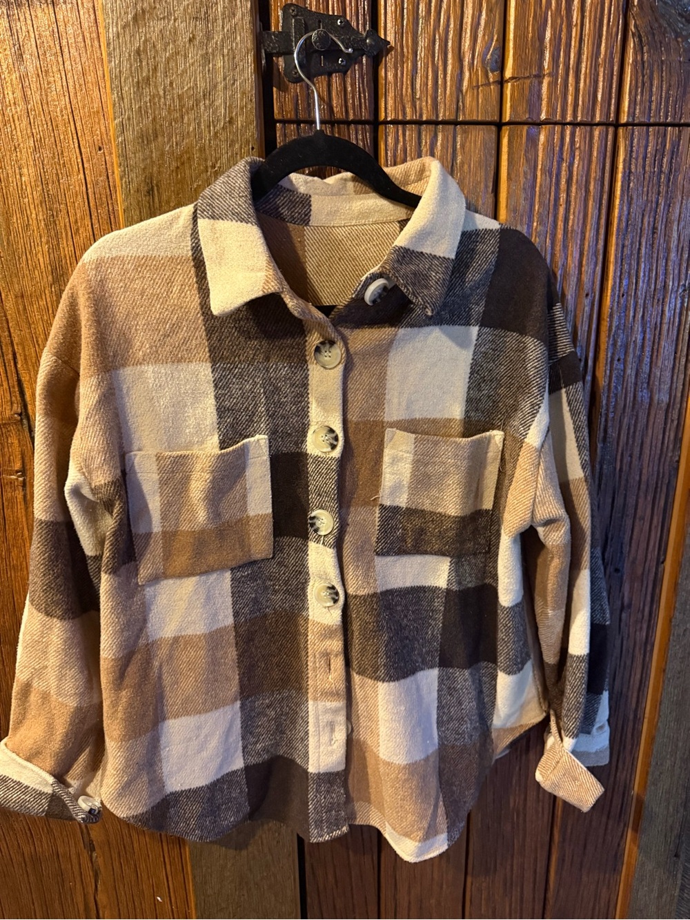 Tan shacket